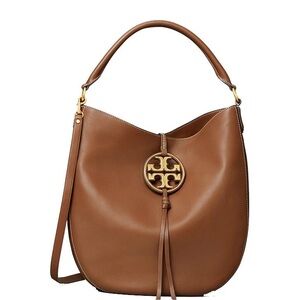 Tory Burch Miller Metal Hobo in Aged Camello
